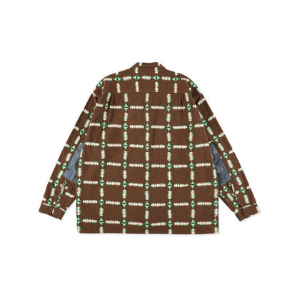 BOW WOW NAVAJO PRINT FLANNEL SHIRT AGED
