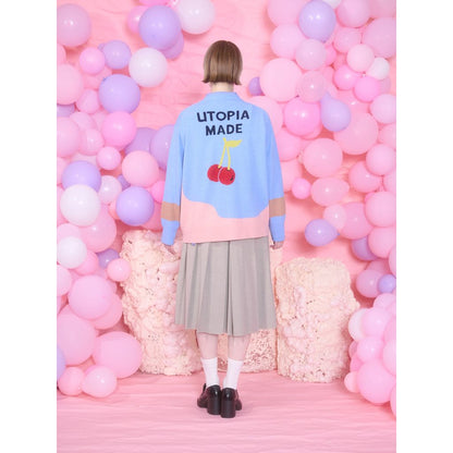 THOMAS MAGPIE logo knit cardigan