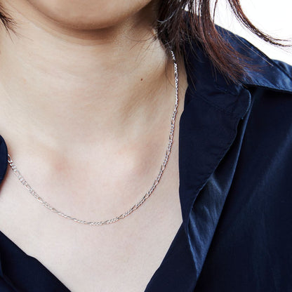 XOLO JEWELRY Figaro Link Necklace 2mm 50cm