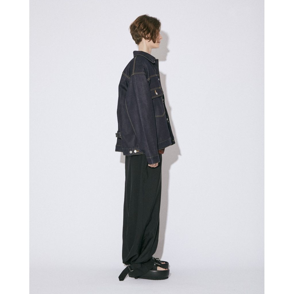 beautiful people  selvedge denim square big blouson
