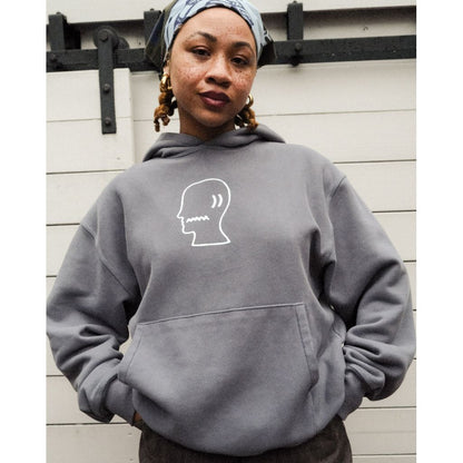 BRAIN DEAD  Logohead Hoodie