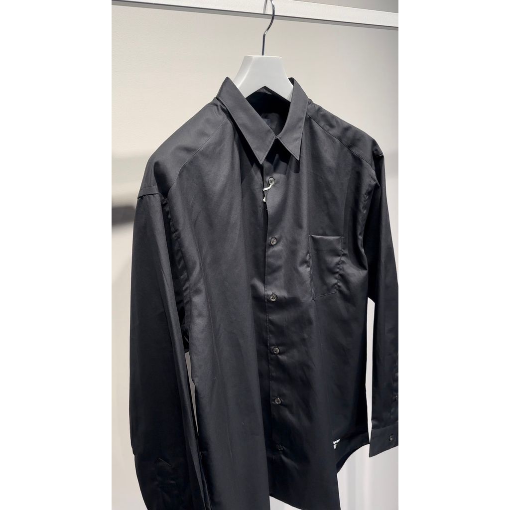 COMME des GARCONS HOMME コットンブロード LOGO シャツ（BLACK）