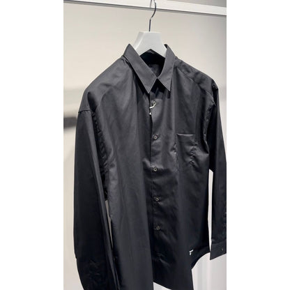 COMME des GARCONS HOMME コットンブロード LOGO シャツ（BLACK）