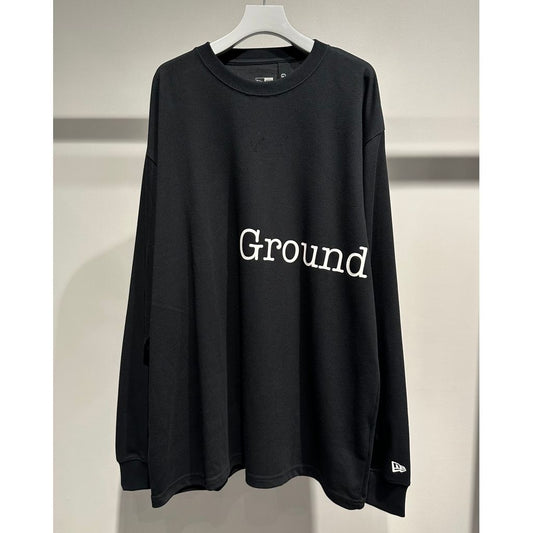 Ground Y×NEWERA(R) L/S OVERSIZED PERFORMANCE TEE BLACK
