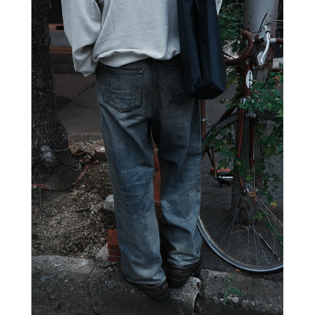 ANACHRONORM REMAKED WIDE 5P DENIM PANTS LIGHT INDIGO