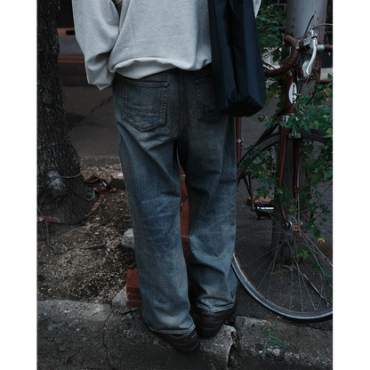 ANACHRONORM REMAKED WIDE 5P DENIM PANTS LIGHT INDIGO