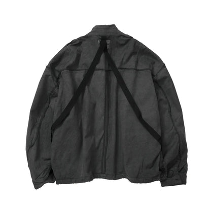 MAGIC STICK CWUMOD ZIP JACKET (FADED GREY) 26SS-MS2-011