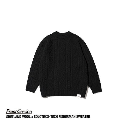 FreshService "SHETLAND WOOL × SOLOTEX® TECH FISHERMAN SWEATER"