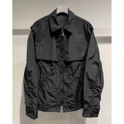 Y's for men NYLON TAFFETA CHAIN STITCH SHIELD BLOUSON