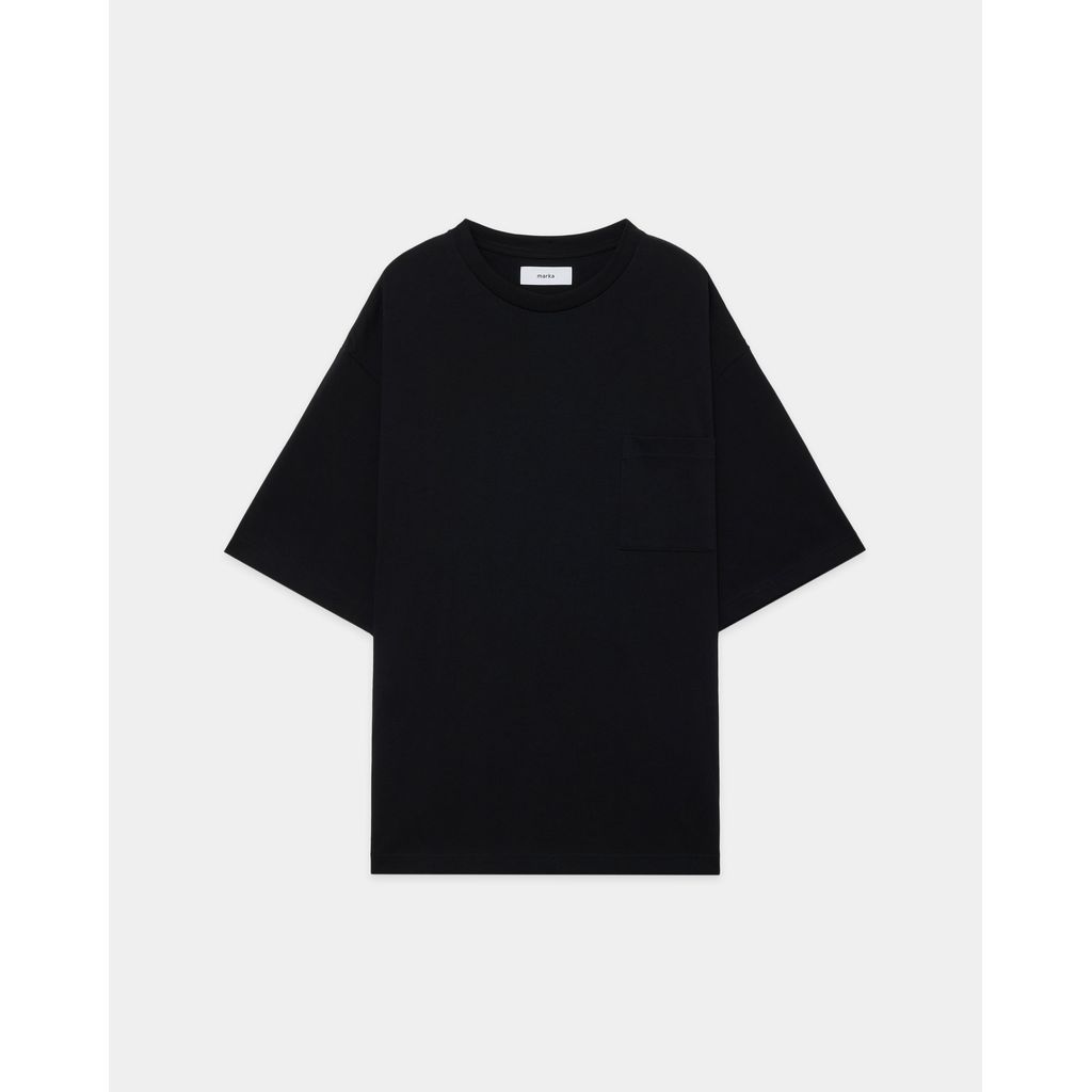 MARKA 20//1 RECYCLE SUVIN ORGANIC COTTON KNIT LOOSE FIT POCKET TEE