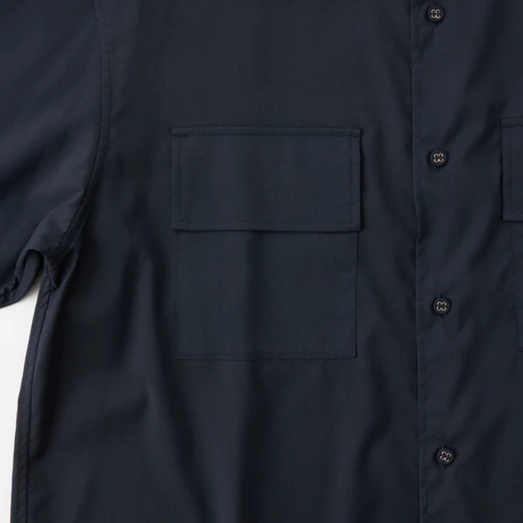 WHITE MOUNTAINEERING  BAND COLLAR SHIRT