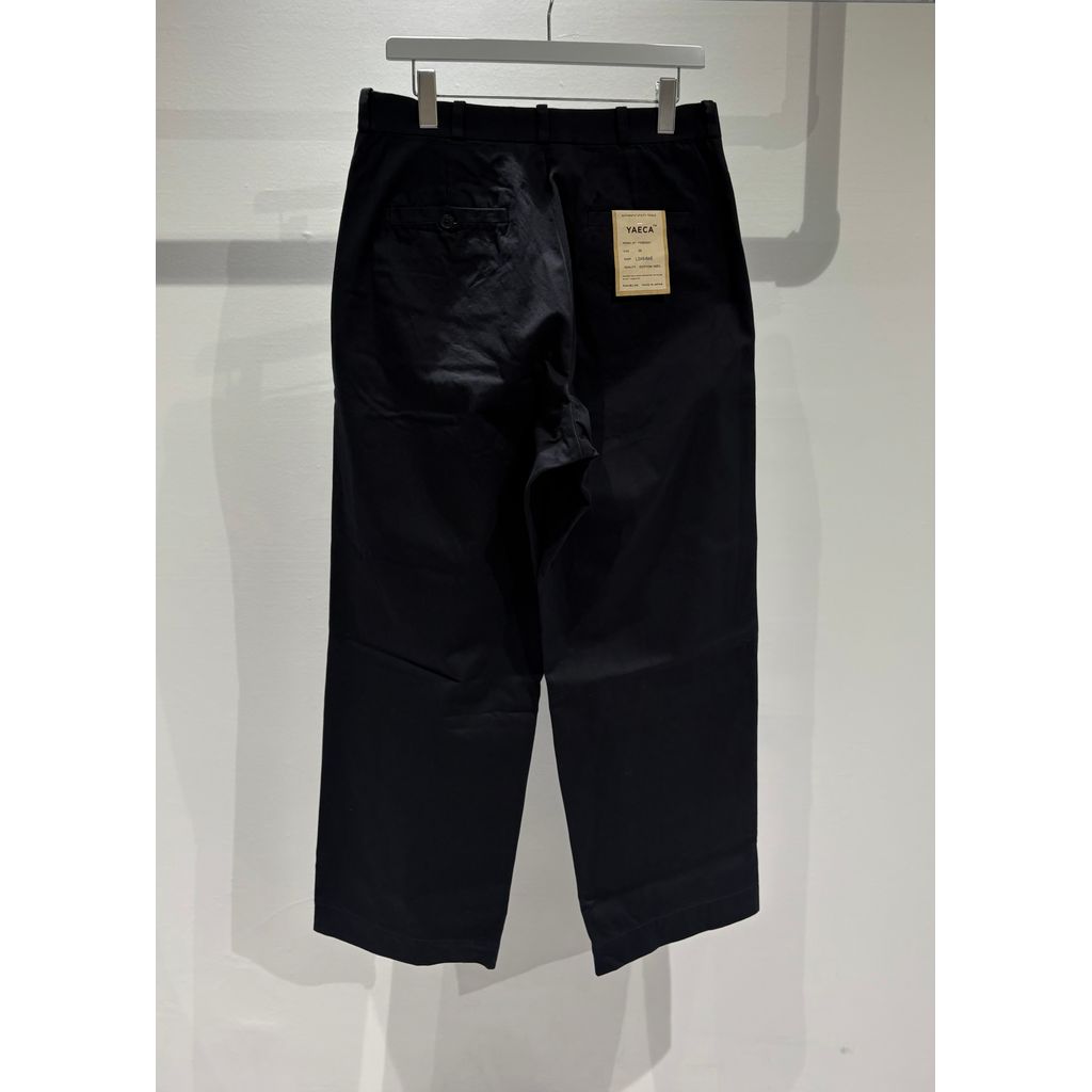 YAECA M チノパンツ ワイドストレート Chino Trousers, Wide Straight