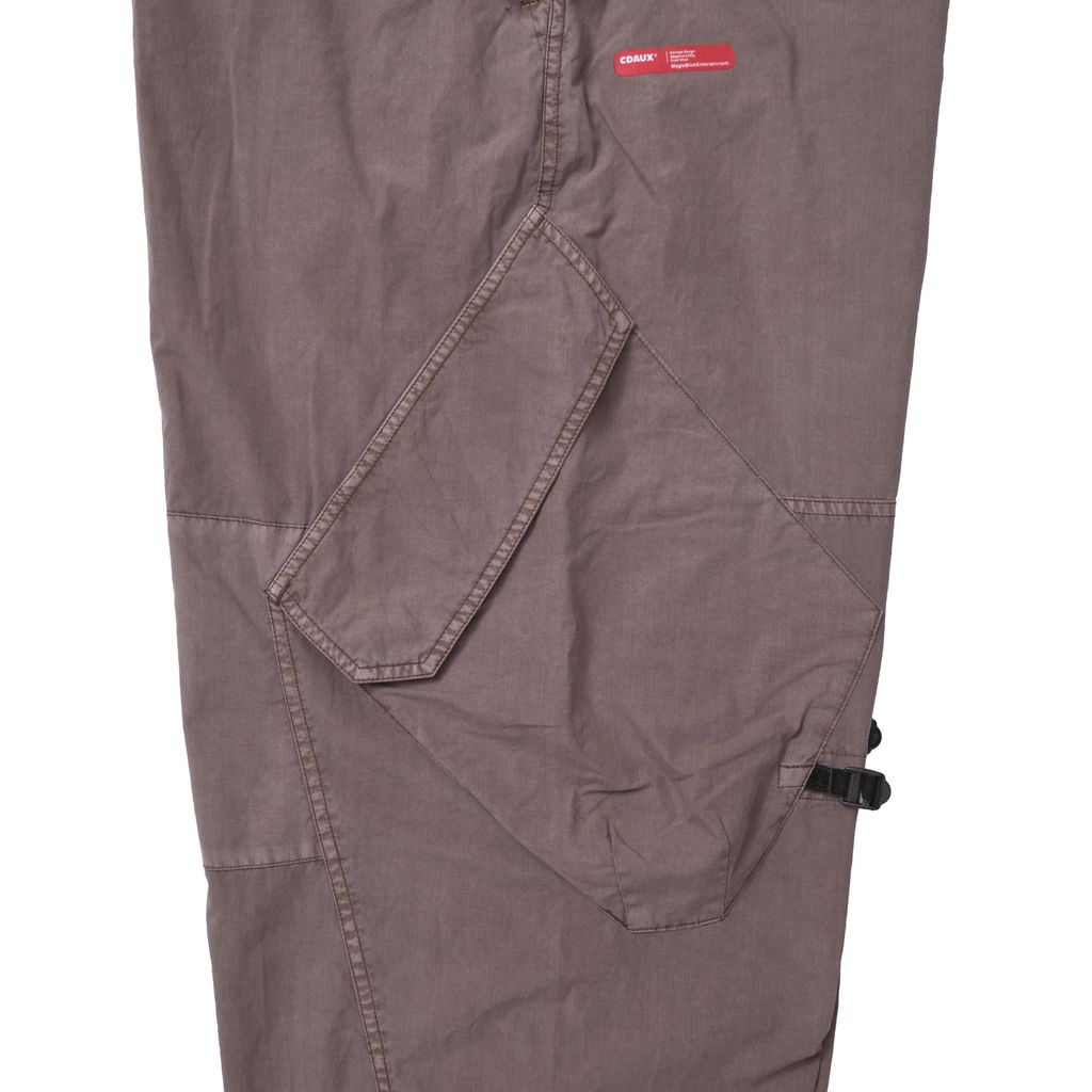 MAGIC STICK REFINED BDU WIDE PANTS (FADE RED BEAN)