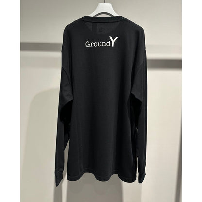 Ground Y×NEWERA(R) L/S OVERSIZED PERFORMANCE TEE BLACK