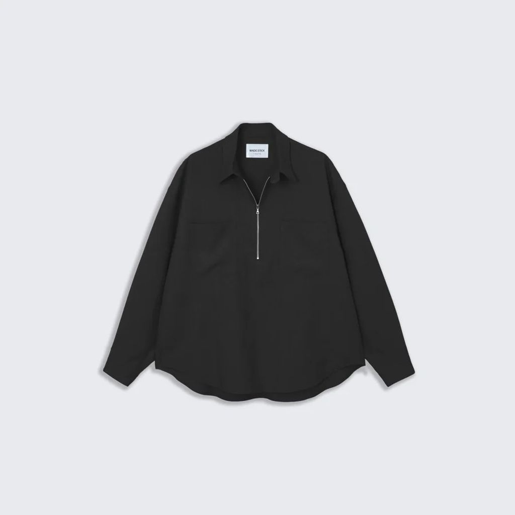 MAGIC STICK THE CORE HALF ZIP SHIRT (BLACK) 26FW-MS8-003