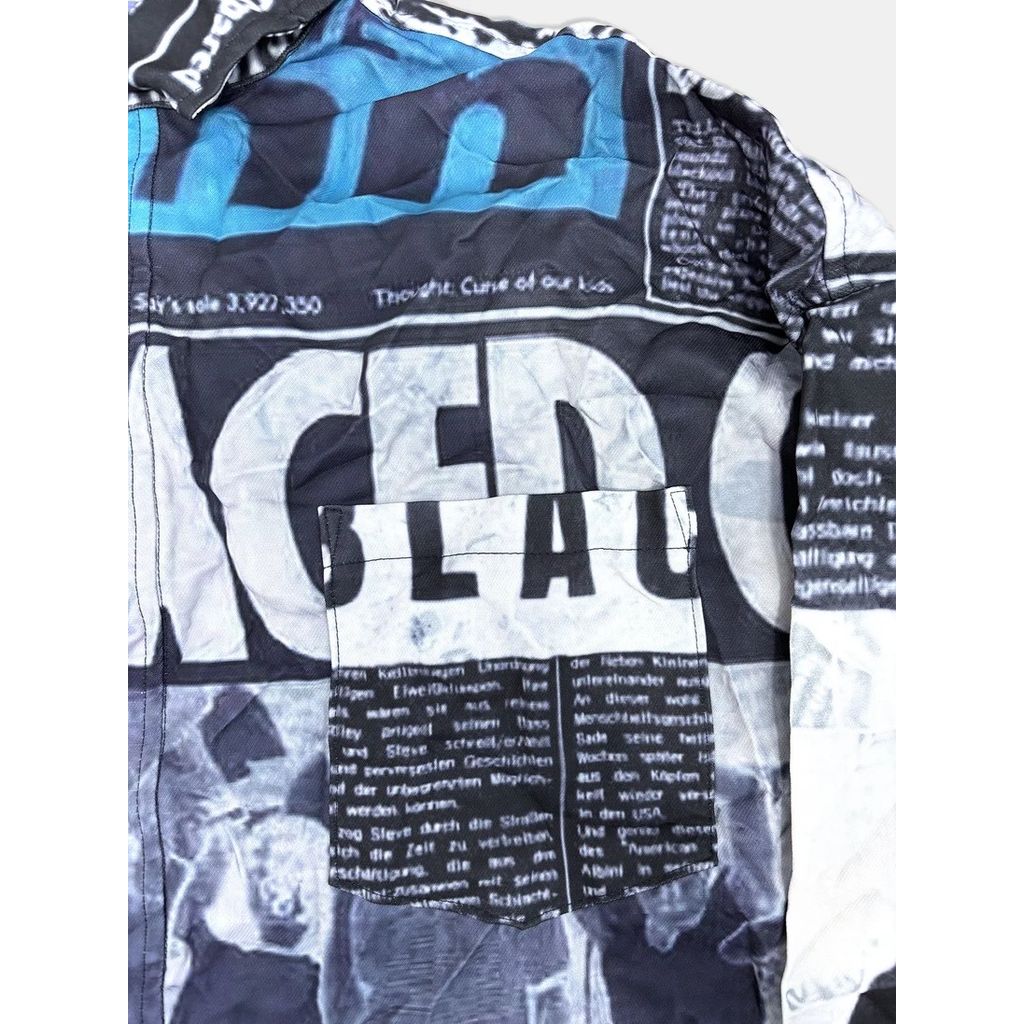 TALKING ABOUT THE ABSTRACTION NEWS PAPER SHIRTS 2627AW-SH-003