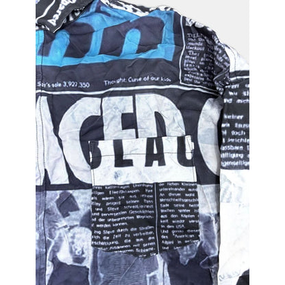 TALKING ABOUT THE ABSTRACTION NEWS PAPER SHIRTS 2627AW-SH-003