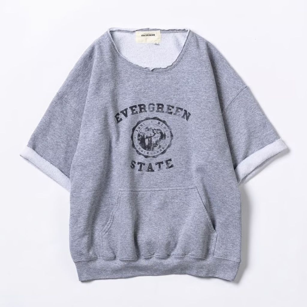 ANACHRONORM COLLEGE CUT-OFF S/S SWEAT