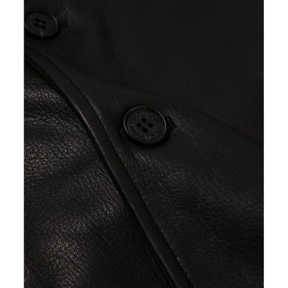 COMME des GARCONS HOMME DEER SKIN LEATHER CAR COAT