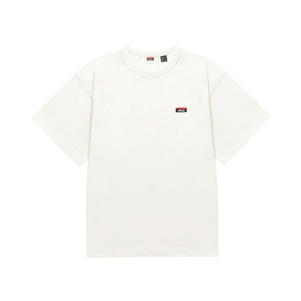 NANGA  ECO HYBRID BOX LOGO EMBROIDERY TEE(UNISEX)