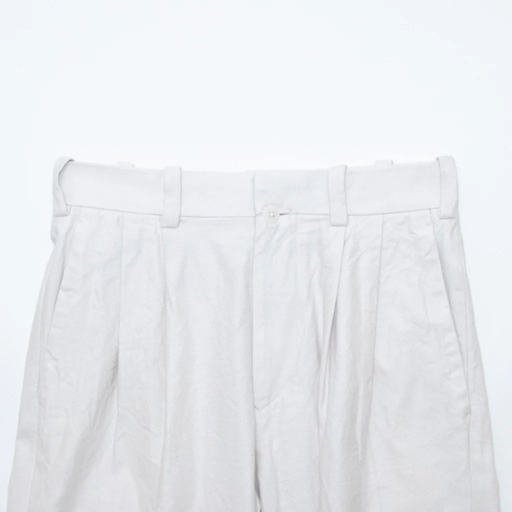 YAECA Chino Cloth Trousers Two Tuck Straight