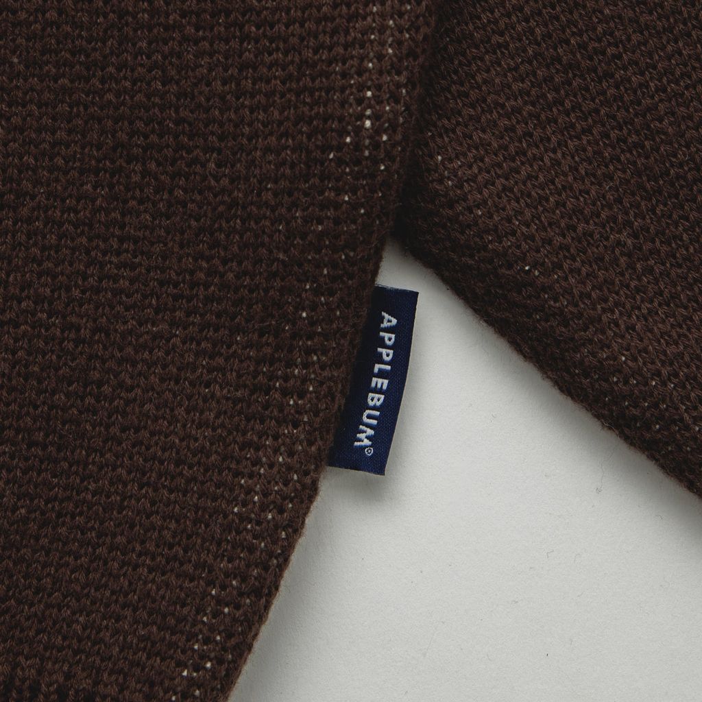 APPLEBUM "APBM" KNIT SWEATER [BROWN] / 2420503