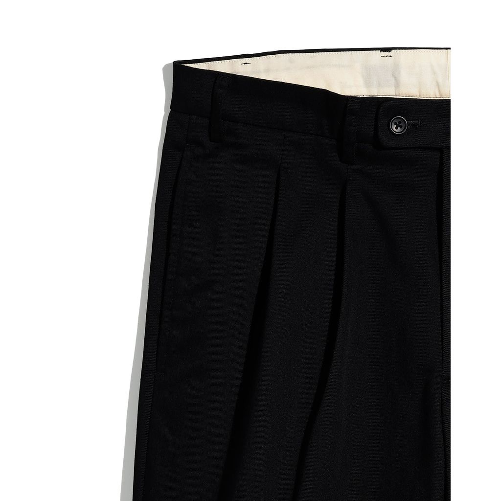 FOUNDOUR T/C TWILL TUCK TROUSERS