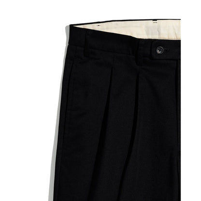 FOUNDOUR T/C TWILL TUCK TROUSERS