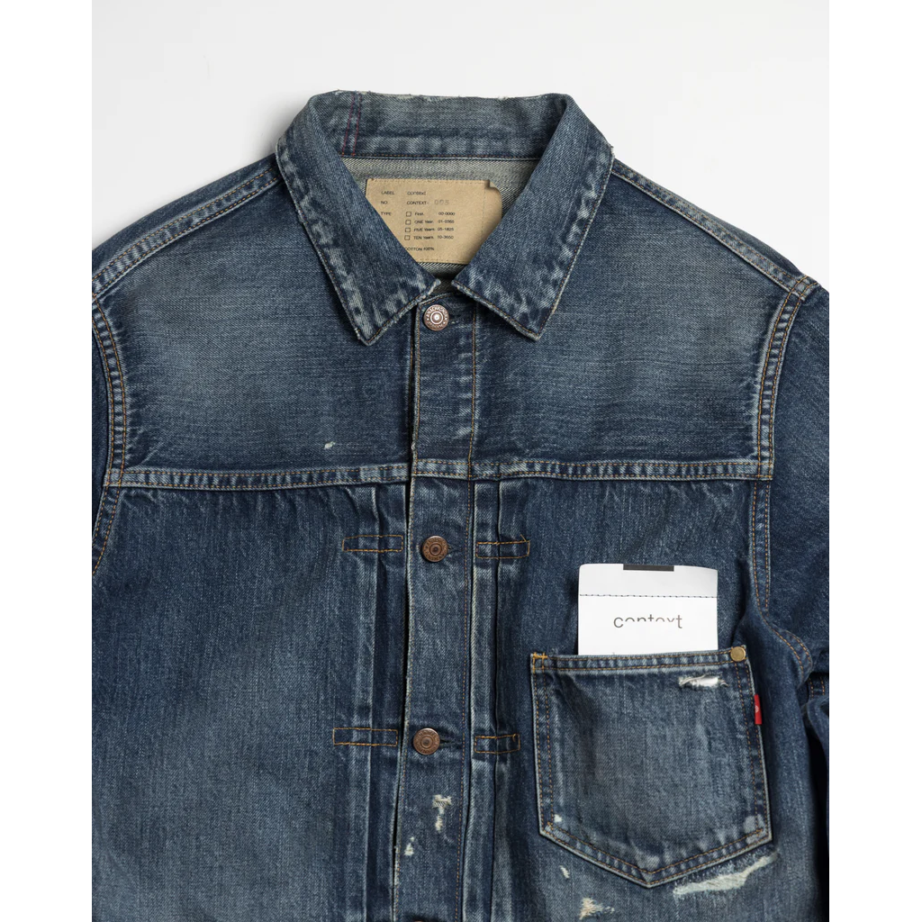 ANACHRONORM CONTEXT-005 FRONT TUCK DENIM JACKET(26 REMAKE)