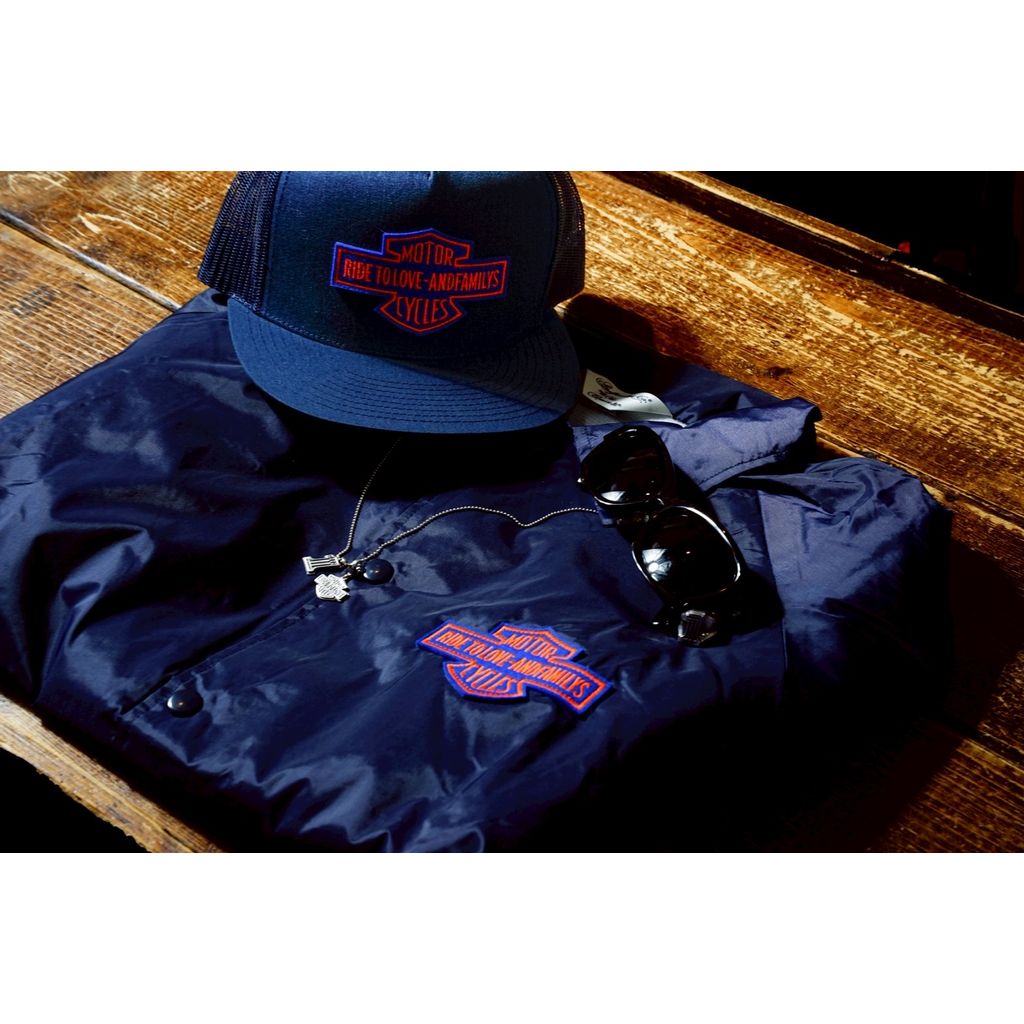 ANDFAMILYS MOTORCYCLE COACH JACKET（KOKURA NAVY - MURAKAMI SPECIAL）