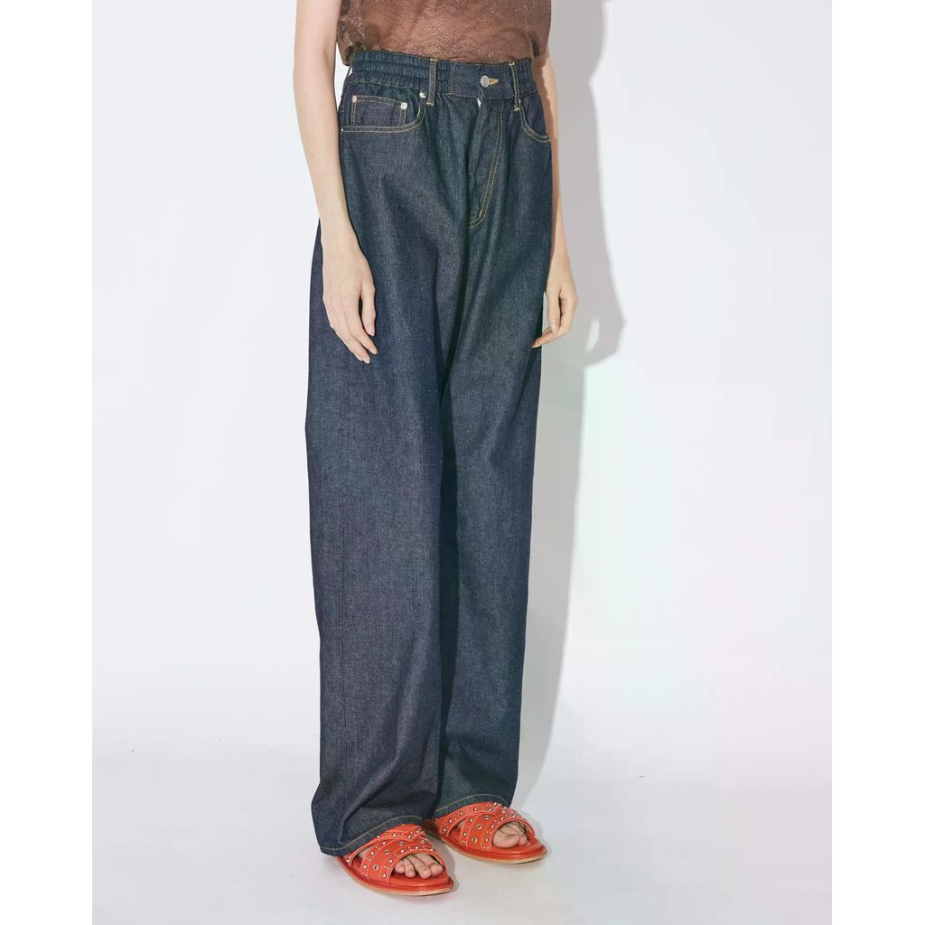 beautiful people left hand twill denim easy pants classic