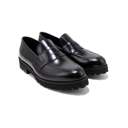KENFORD MENS TANK SOLE LOAFERS / BLACK