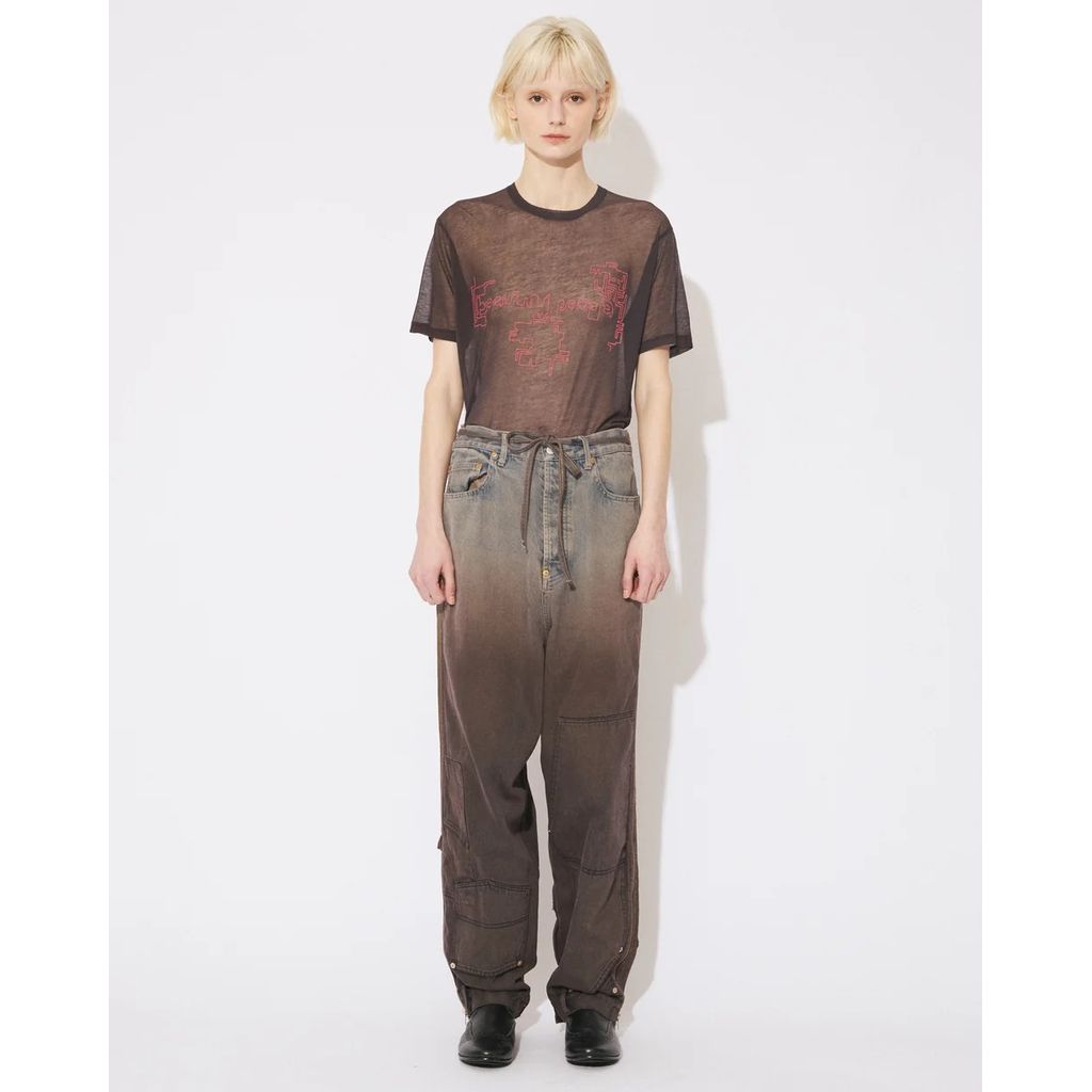 beautiful people double-end selvedge denim pants gradation