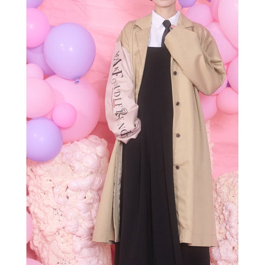 THOMAS MAGPIE logo sleeve coat