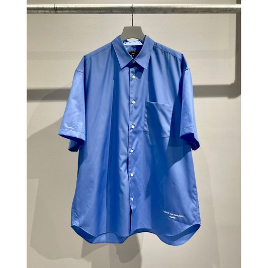 COMME des GARCONS HOMME COMME des GARCONS HOMME LOGO SHORT SLEEVE SHIRT （SAX）