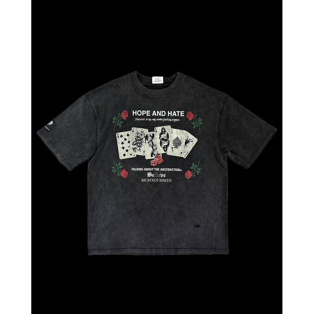 TALKING ABOUT THE ABSTRACTION TRANSCRIPTION HOPE&HATE TEE