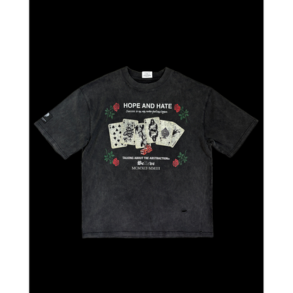 TALKING ABOUT THE ABSTRACTION TRANSCRIPTION HOPE&HATE TEE