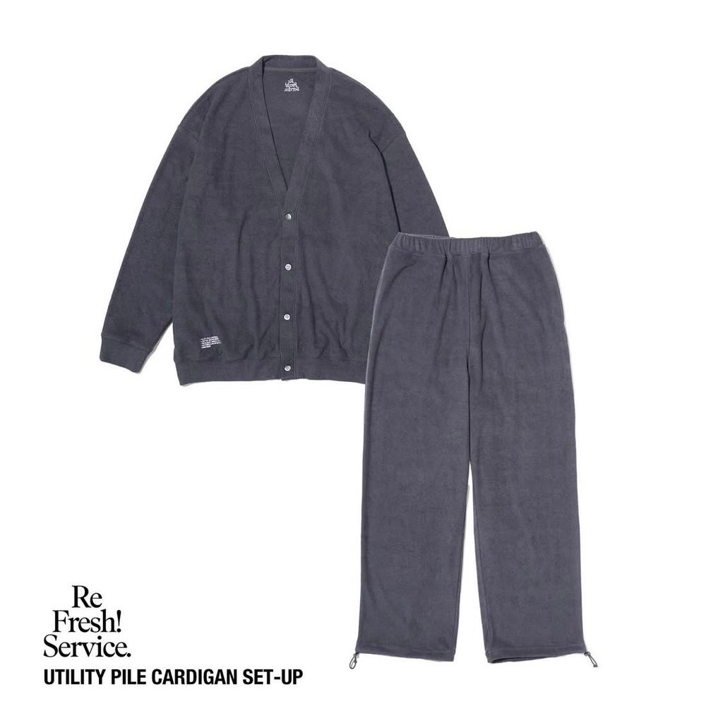 ReFresh!Service. "UTILITY PILE CARDIGAN SET-UP"