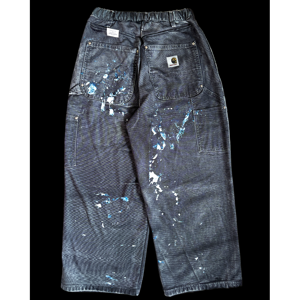 TALKING ABOUT THE ABSTRACTION PRINT DUCK WIDE PANTS
