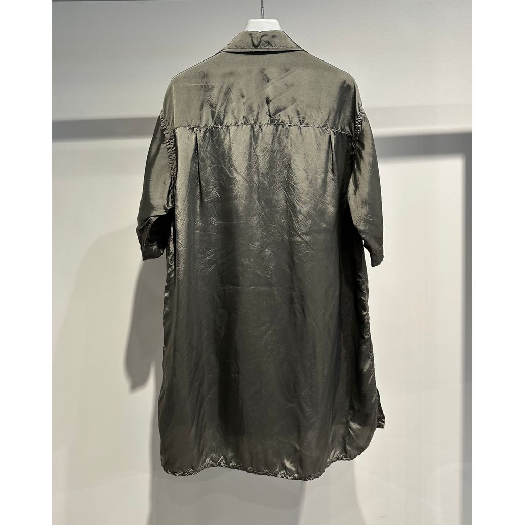 Y's for men CHAIN STITCH OPEN-COLLAR SHORT SLEEVE SHIRT