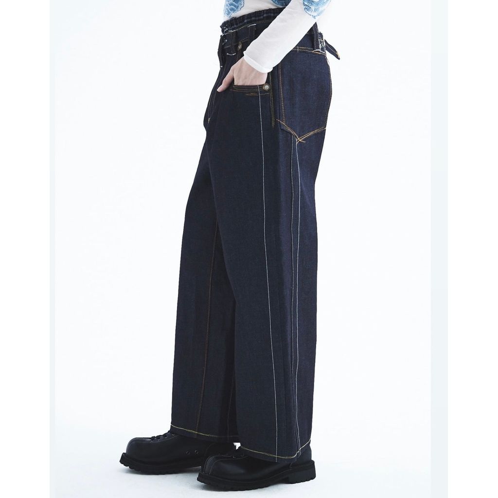 DAIRIKU "Freedom Stitch" Rigid Denim Western Pants