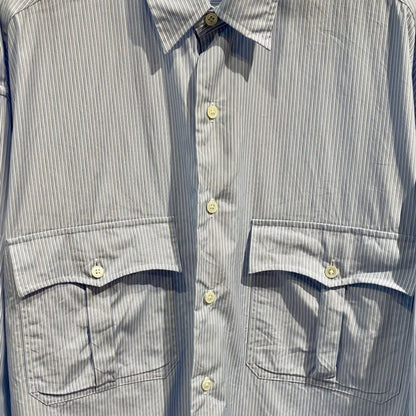 PORTER CLASSIC ROLL UP STRIPE SHIRT