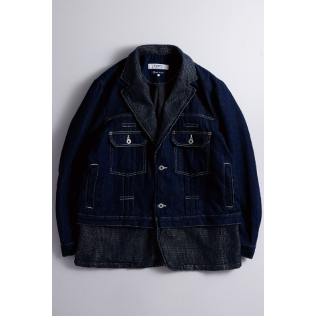 FDMTL FA26JK42R  PLEATS LAPEL JACKET RINSE