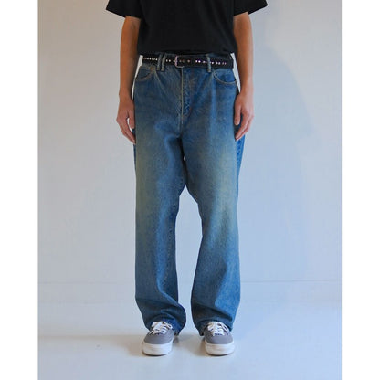 ANACHRONORM CONTEXT-003N 80's WIDE 5P PANTS FIVE YEARS WASH