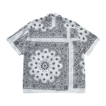 BEDWIN & THE HEARTBREAKERS S/S PATCH WORKED BANDANA SHIRT "MONK"