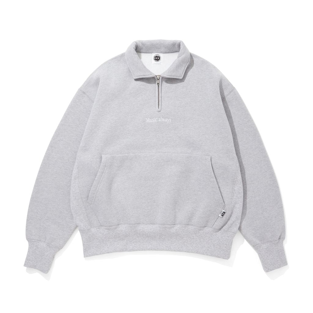 CITY COUNTRY CITY EMBROIDERED LOGO HAFE ZIP SWEATSHIRTS