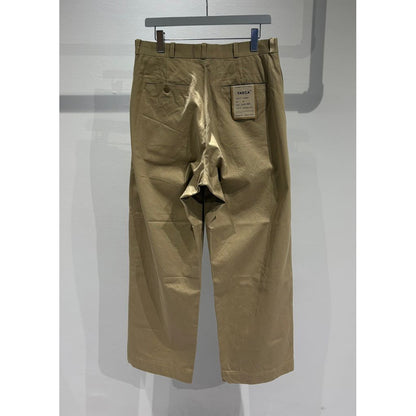 YAECA M チノパンツ ワイドストレート Chino Trousers, Wide Straight