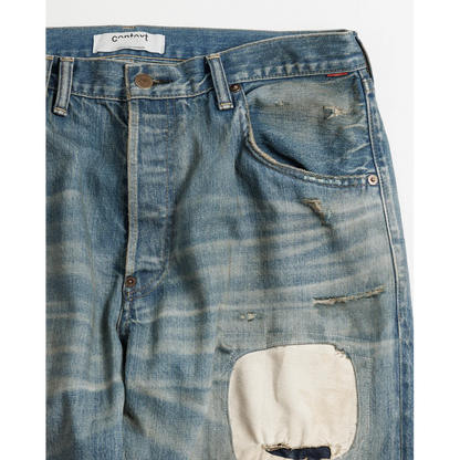 ANACHRONORM CONTEXT-001-R1 REGULAR TAPERED 5P PANTS INDIGO (REMAKE)