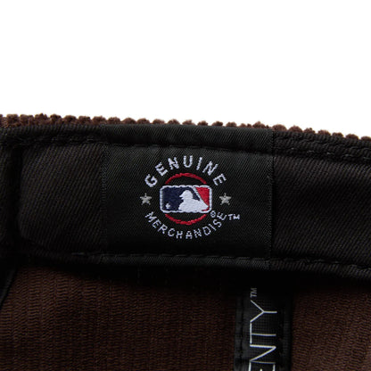NEW ERA 9TWENTY Corduroy コーデュロイ サンディエゴ・パドレス ダークブラウン ブラウンバイザー