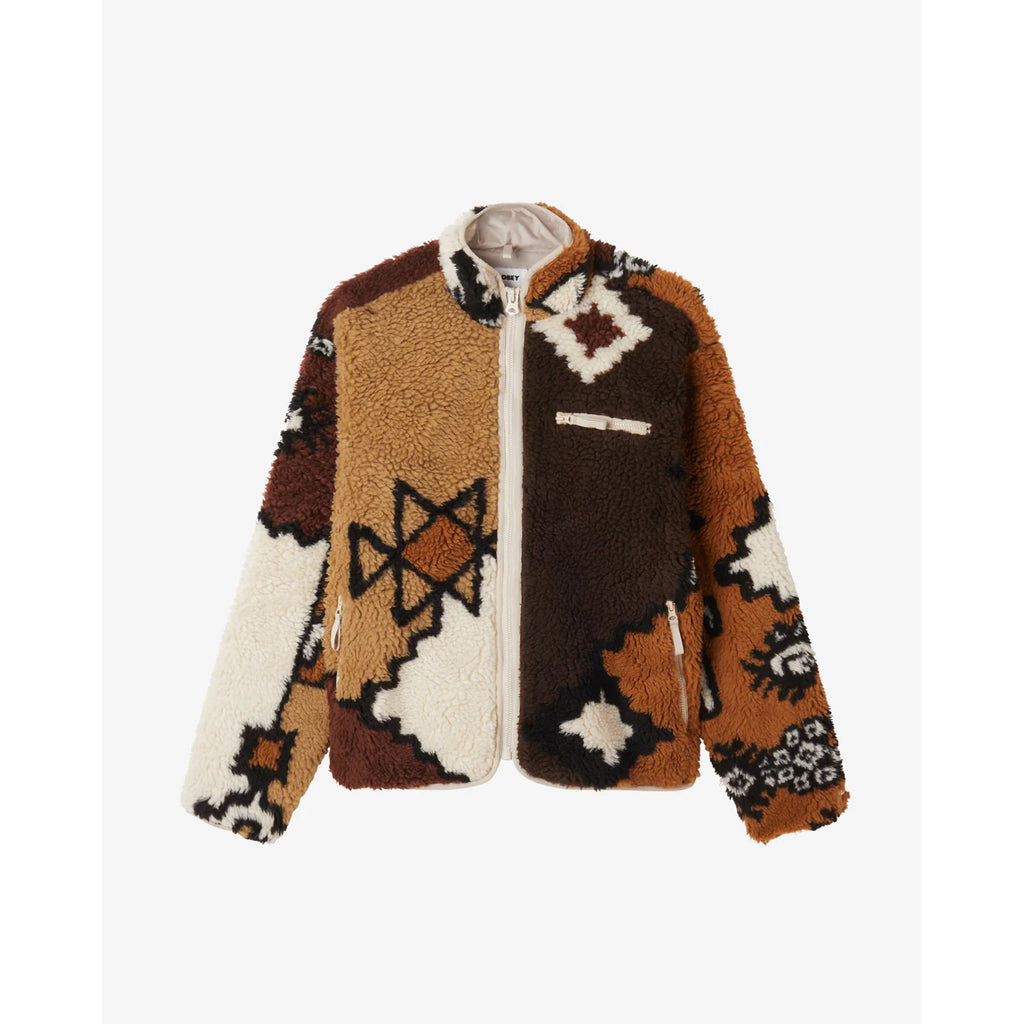 OBEY MOROCCAN RUG SHERPA JACKET